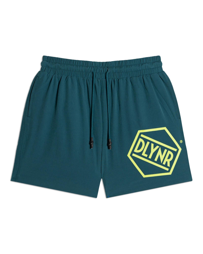 Dolly Noire Hexagon Logo Swimshorts Green