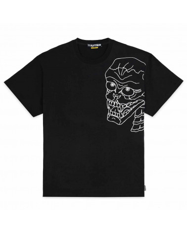 Iuter T-Shirt Skull Tee Grey/Black