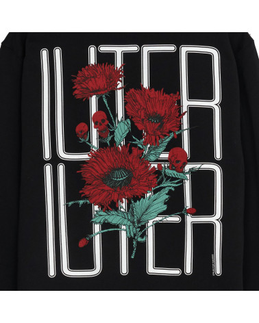 Iuter Felpa Spine Skulls Hoodie Black