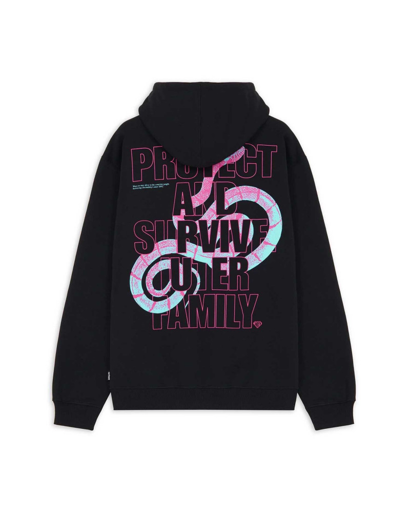 Iuter Sweatshirt Stay Alive Hoodie Black