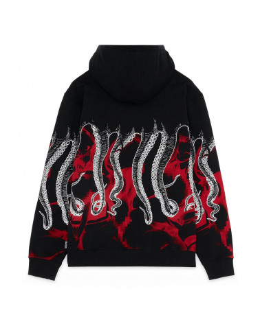 Octopus Hentai Zip Hoodie Black