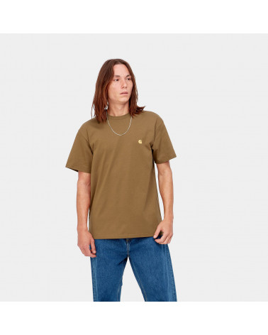 Carhartt Wip Chase T-Shirt Hamilton Brown/Gold