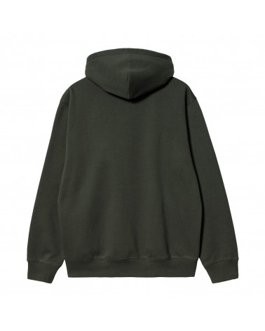 Carhartt Wip Hooded Carhartt Sweat Boxwood Ochre