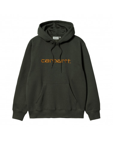 Carhartt Wip Hooded Carhartt Sweat Boxwood Ochre