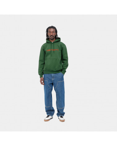 Carhartt Wip Hooded Carhartt Sweat Bonsai/Brick