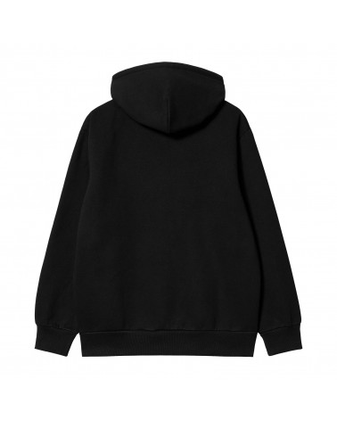Carhartt Wip Hooded Happy Script Sweat Black