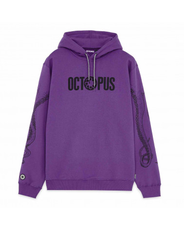 Octopus Outline Logo Hoodie Purple