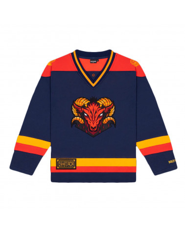 Dolly Noire GOAT Classic Hockey-Crewneck Blue/Red