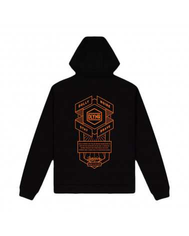 Dolly Noire Corporate 01 Hoodie Black/Orange