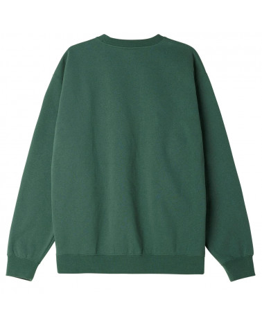Obey Lowercase Crewneck Dark Cedar