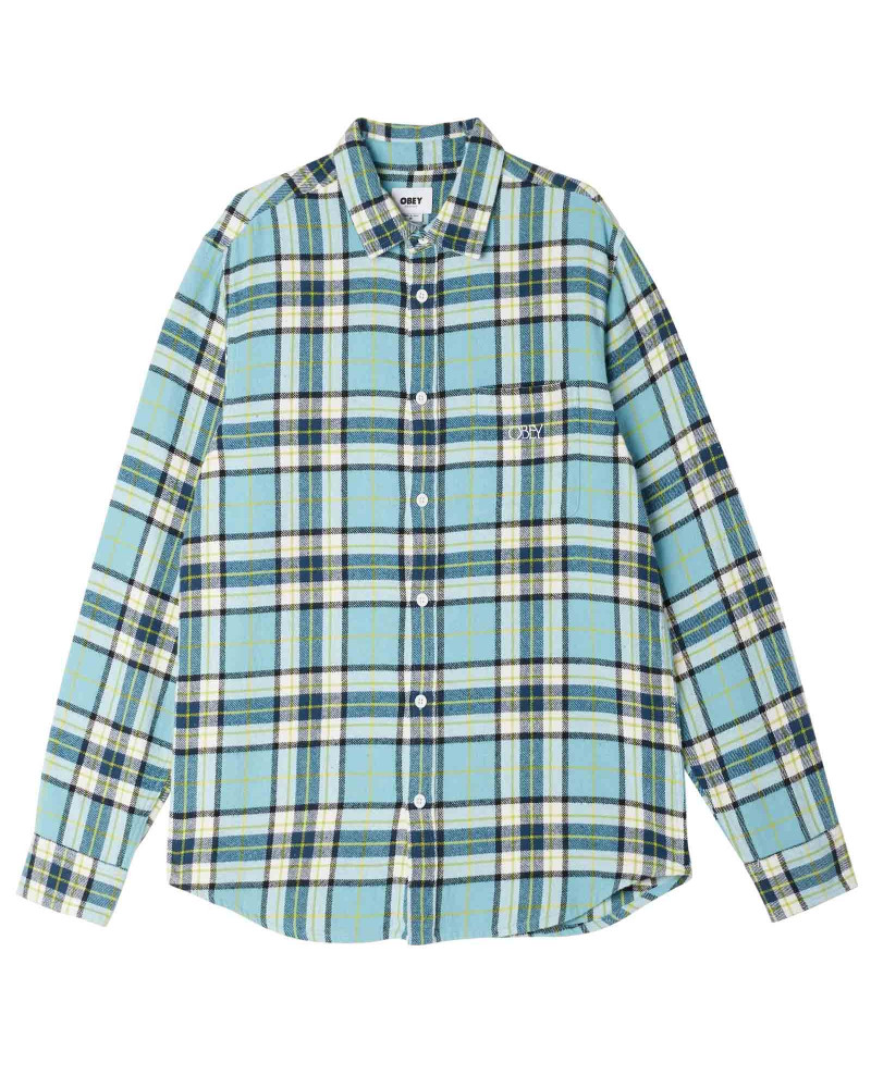 Obey Vince Shirt Artic Blue Multi