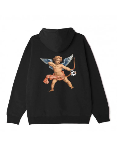 Obey Watch Out Premium Hood Fleece Black