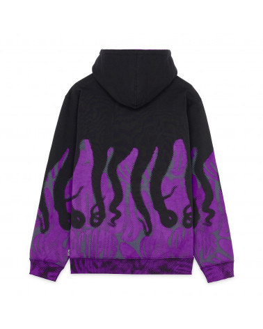 Octopus Half Tone Hoodie Black