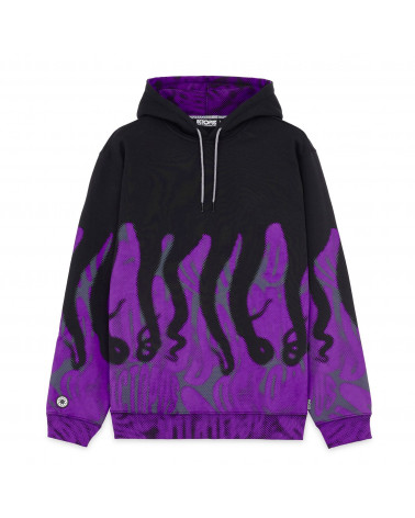 Octopus Half Tone Hoodie Black