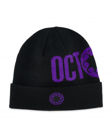 Octopus Cappello Logo Fold Beanie Black/Purple