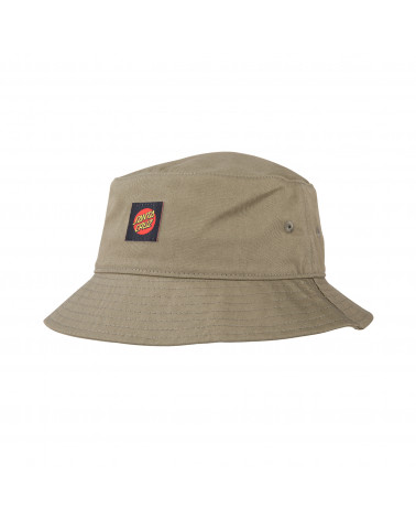 Santa Cruz Classic Label Bucket Hat Olive