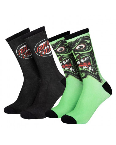 Santa Cruz Roskopp Face Socks (2 Pack)