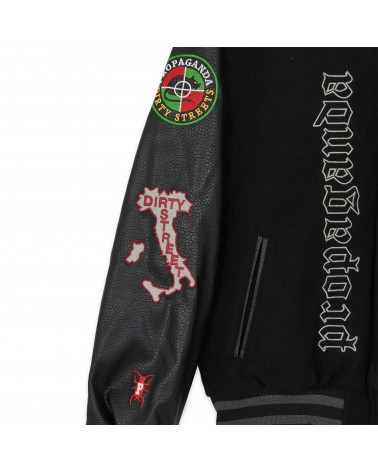 Propaganda Dirty Street College Jacket Black