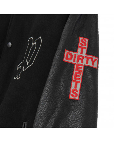 Propaganda Dirty Street College Jacket Black