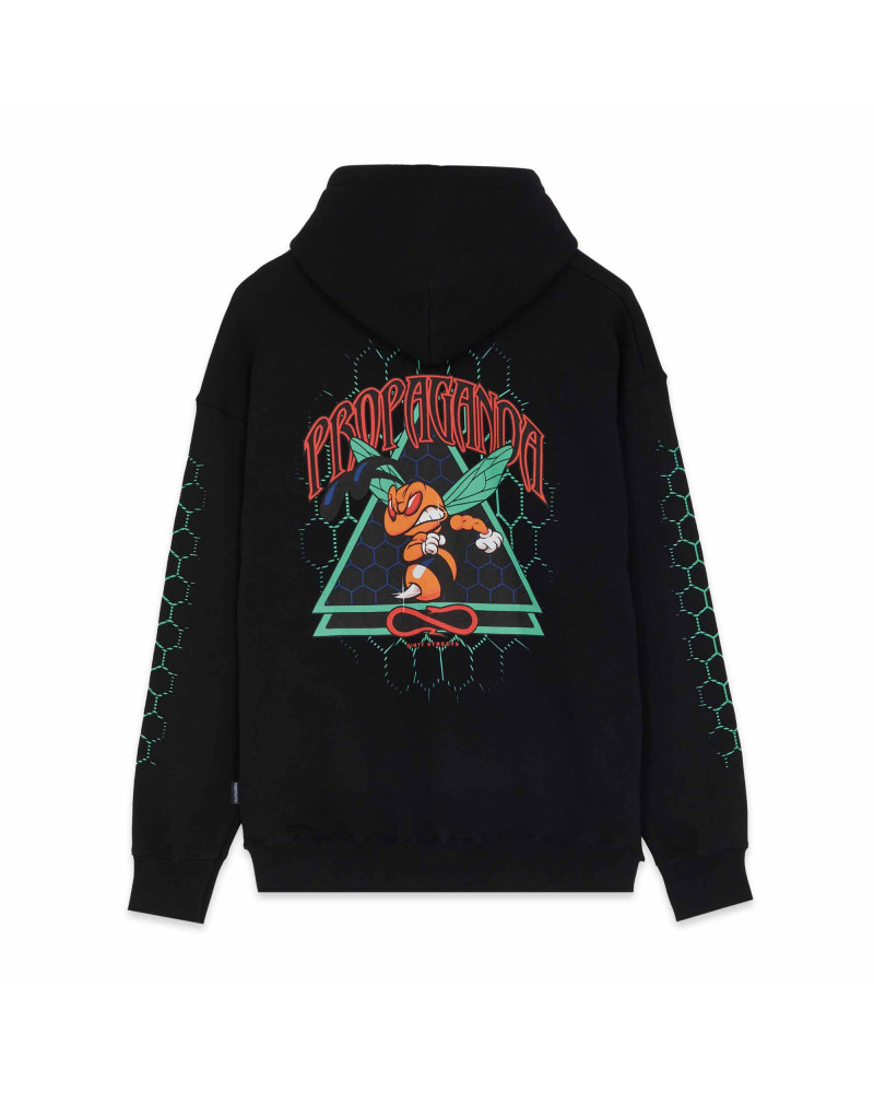 Propaganda Triangle Sting Hoodie Black