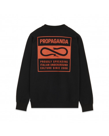 Propaganda Label Crewneck Black