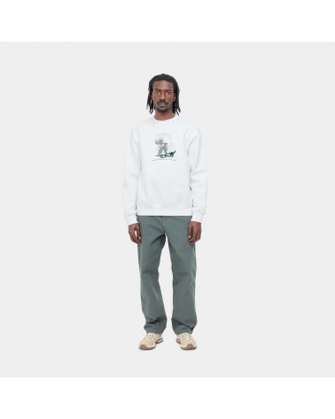Carhartt Wip Lucky Painter Sweat White/Bonsai