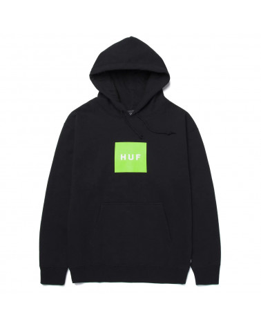 HUF Essential Box Logo P/O Hoodie Black