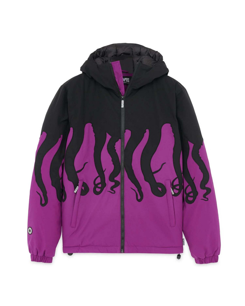 Octopus Layer Hood Jacket Purple