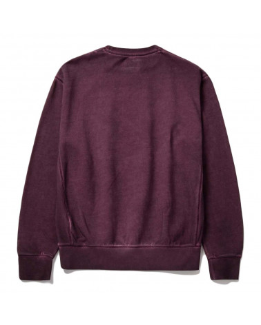 HUF 12 Galaxies Faded Crewneck Wine