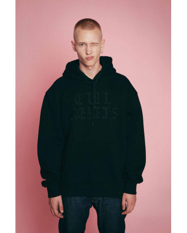 Doomsday Evil Reigns Embroidered Hoodie Black