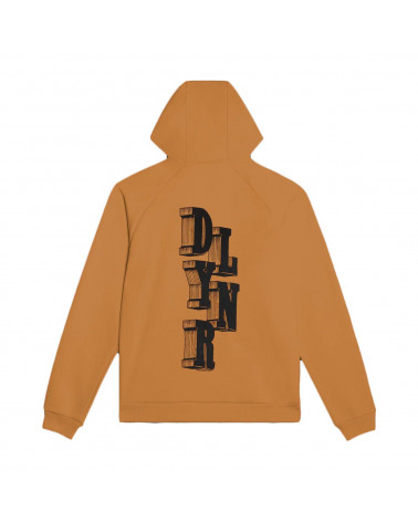 Dolly Noire Letter Block Hoodie Khaki