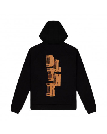 Dolly Noire Letter Block Hoodie Black