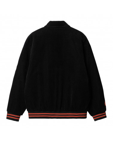 Carhartt Wip Letterman Jacket Black/Brick
