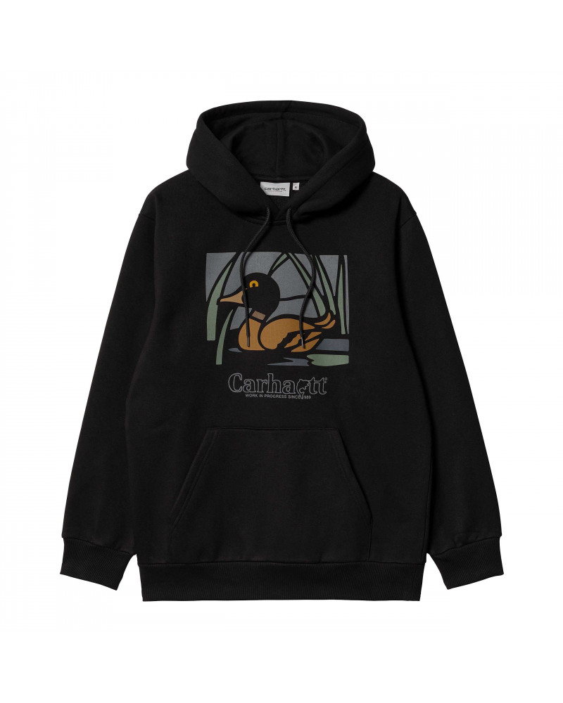 Carhartt Wip Hooded Duck Pond Sweat Black