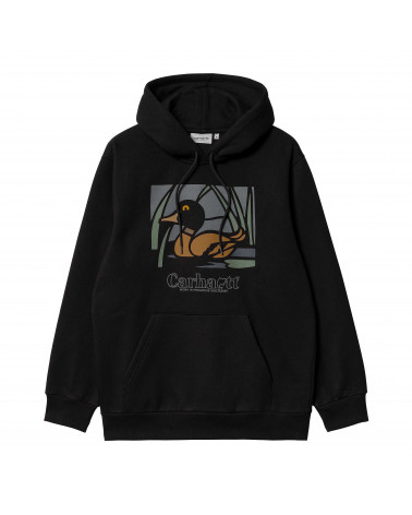 Carhartt Wip Hooded Duck Pond Sweat Black