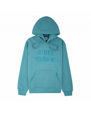 Doomsday Evil Reigns Embroidered Hoodie Teal