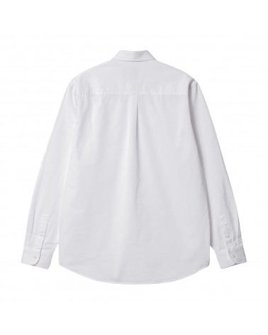 Carhartt Wip L/S Madison Shirt White/Black