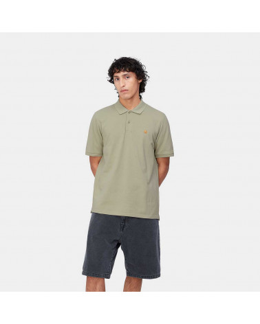 Carhartt Wip S/S Chase Pique Polo Agave/Gold