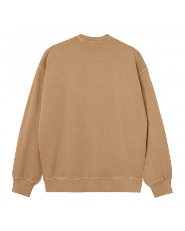 Carhartt Wip Nelson Sweat H Brown (Garment Dyed)