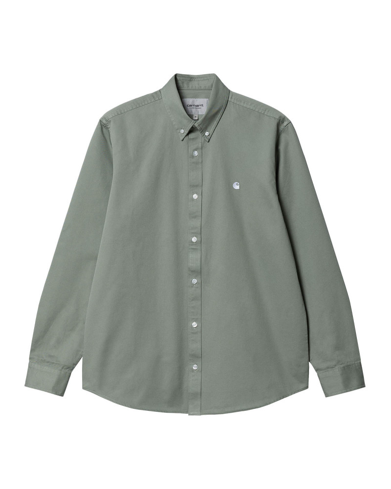 Carhartt Wip L/S Madison Shirt Yucca/White