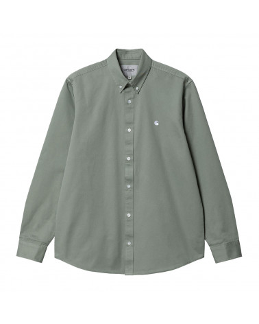 Carhartt Wip L/S Madison Shirt Yucca/White