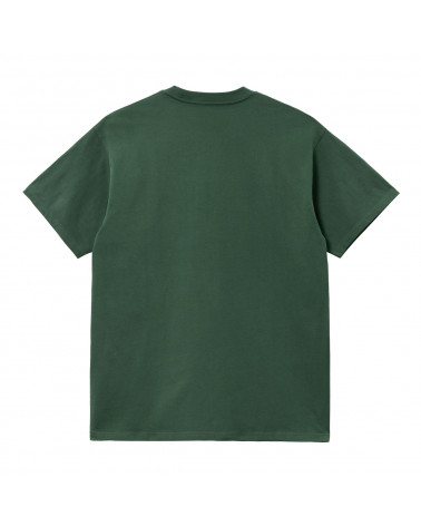 Carhartt Wip Script Embroidery T-Shirt Treehouse/White