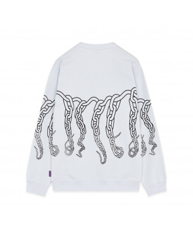 Octopus Chain Crewneck White