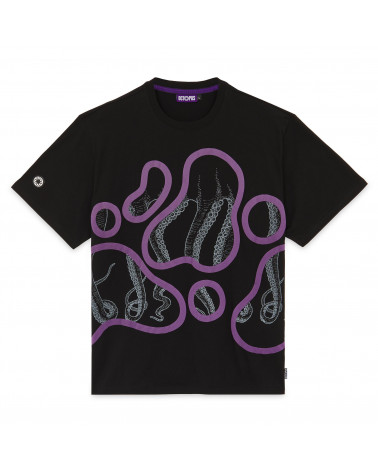 Octopus Stained Tee Black
