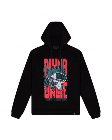 Dolly Noire Party Hard Skull Hoodie Black
