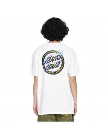 Santa Cruz Holo Flamed Dot T-Shirt White