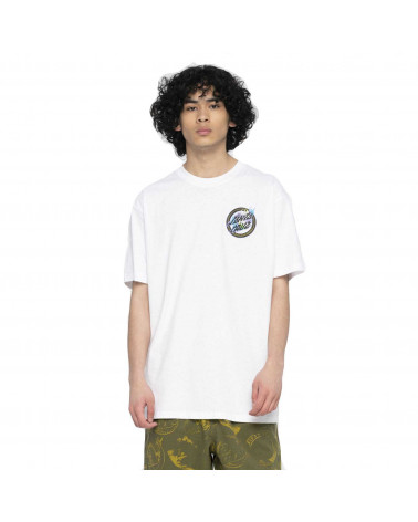 Santa Cruz Holo Flamed Dot T-Shirt White