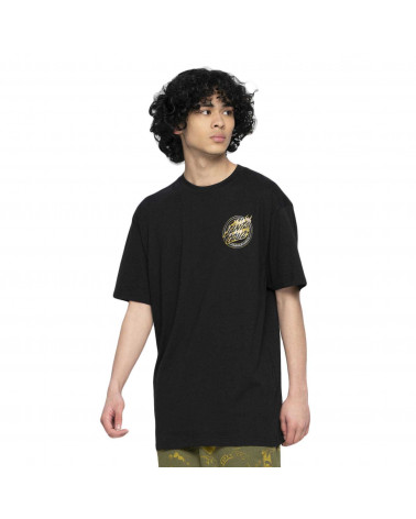 Santa Cruz Holo Flamed Dot T-Shirt Black