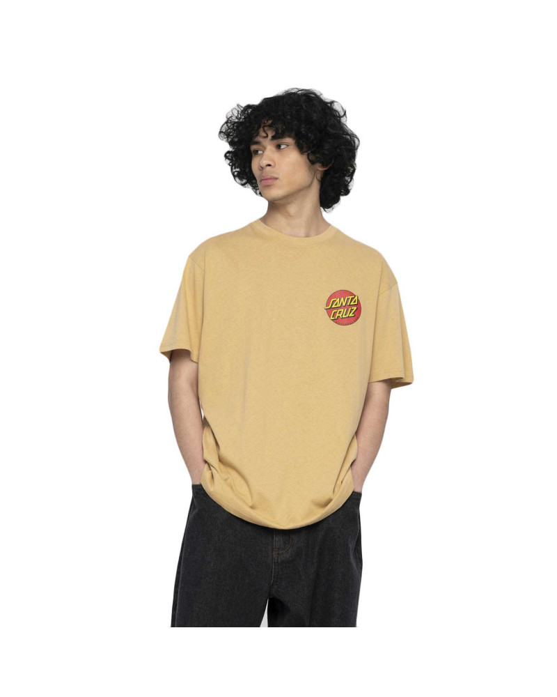 Santa Cruz Classic Dot Chest T-Shirt Parchment