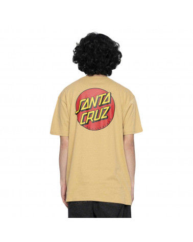 Santa Cruz Classic Dot Chest T-Shirt Parchment